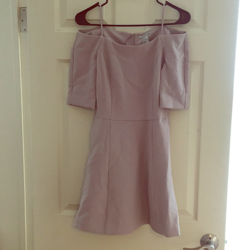Spaghetti Strap Off Shoulder Dress